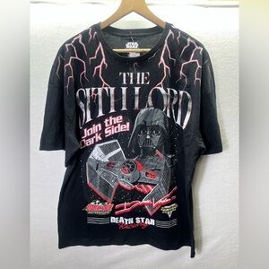 Star Wars Boxlunch SithLord Darth Vader Tshirt Mens XL NWT Retro Lightning 2080